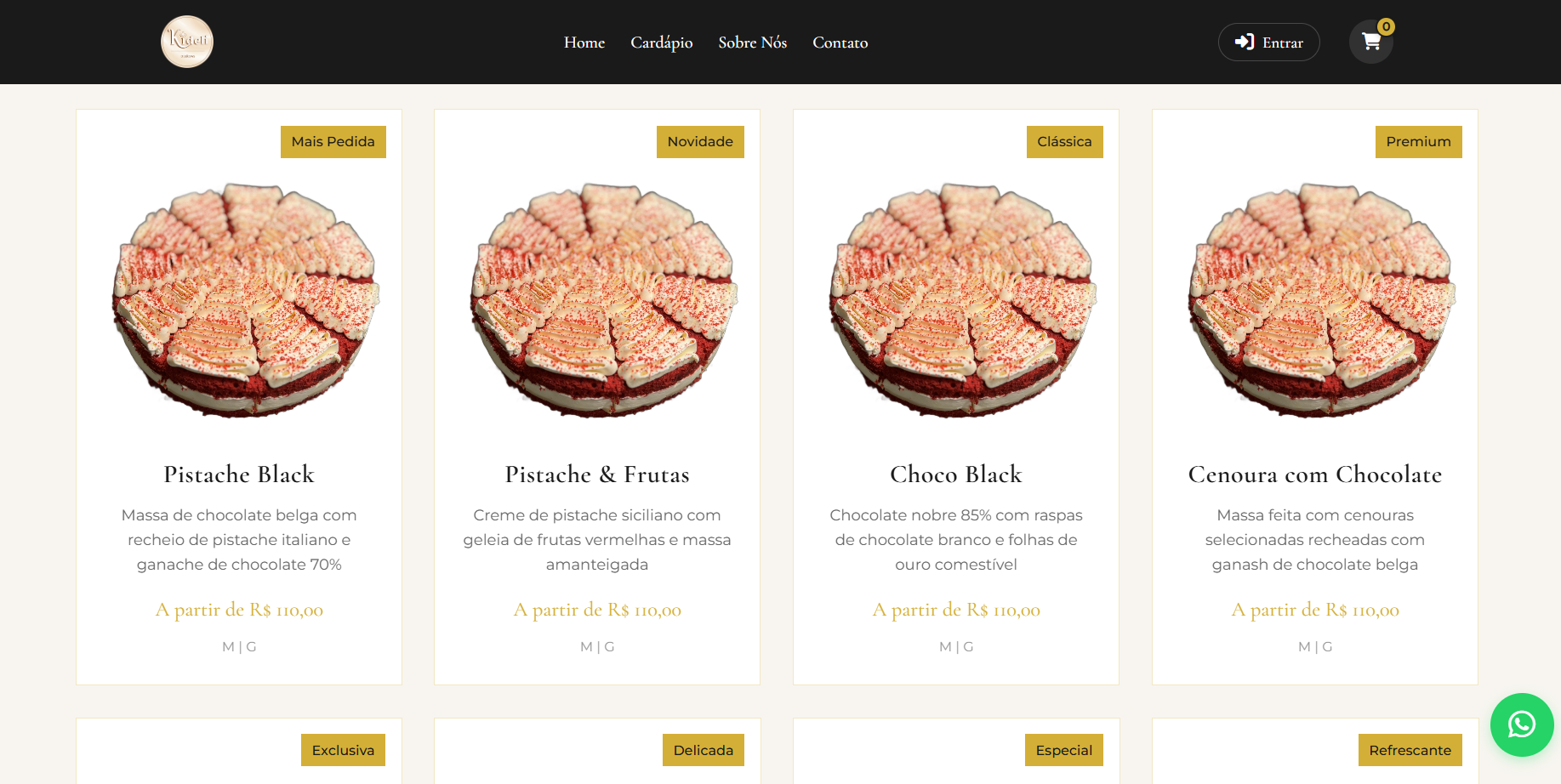 E-commerce de Confeitaria